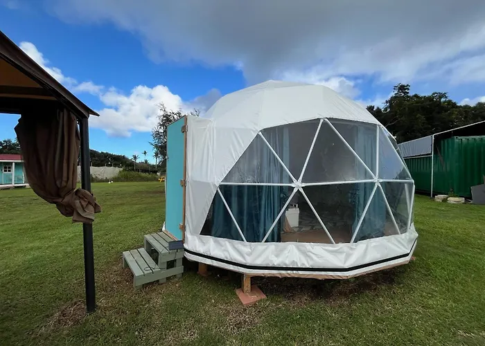 Spacious Dome Tent Glamping Camping Laie North Shore Oahu