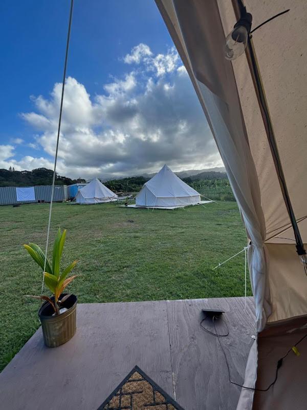 Spacious Dome Tent Glamping North Shore Oahu Luxuszelt Laie